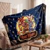 Five Nights At Freddy’s Personalized Flannel Blanket, Custom Printed Text Name, Warm Soft Blanket For Couch Bed