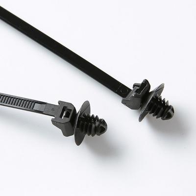 20pcs Self Locking Nylon Cable Ties Fastening Zip Cable Ties Portable Black Cable Ties Multifunctional Wrap Cable