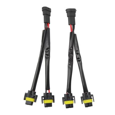 2 Pezzi H11 H8 H9 Cablaggio di Estensione Maschio Femmina Splitter per Fari a 2 Vie Cablaggio per Camion Pickup Filo LED