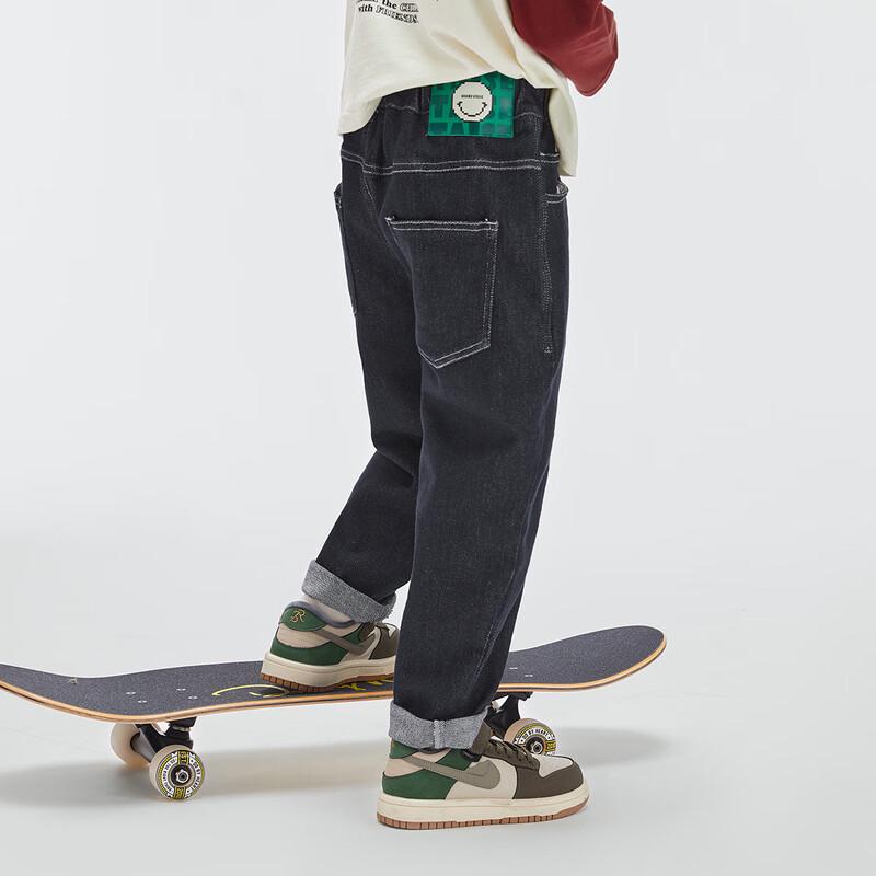 Duoduojia Boys Loose Fit Straight Leg Denim Jeans 110