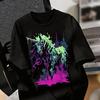 Russia Streetwear Unisex T Shirt Cute Lazy Cat Hip Hop Bear Rabbit Graffiti Multiple Cartoon Design Printed Cotton Graphic Tee