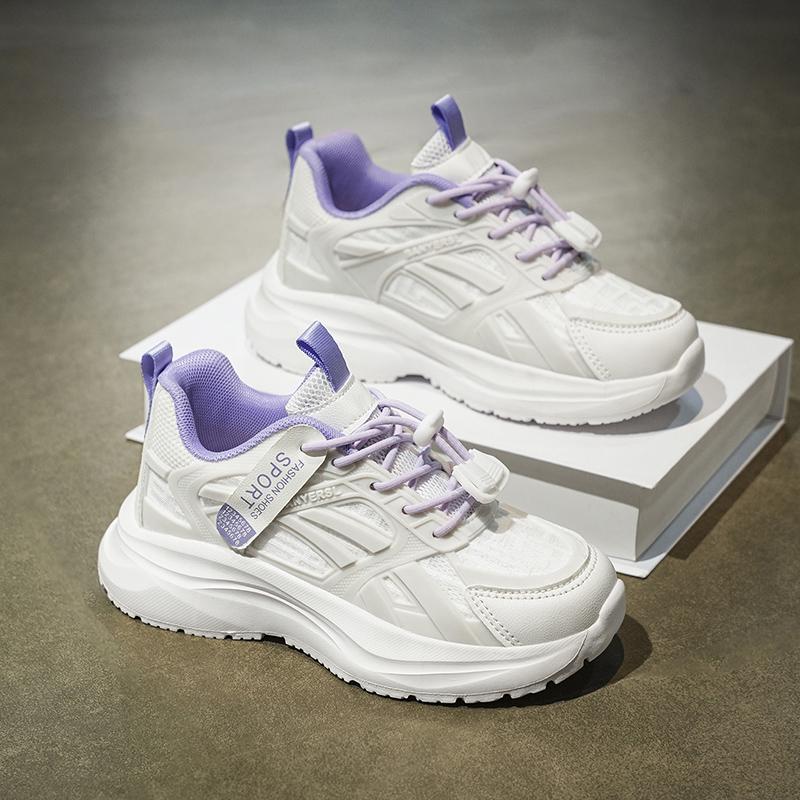 Scarpe Sportive da Bambina in Rete Traspirante a Marchio Domestico Co-branded - Collezione Primavera/Estate 2025