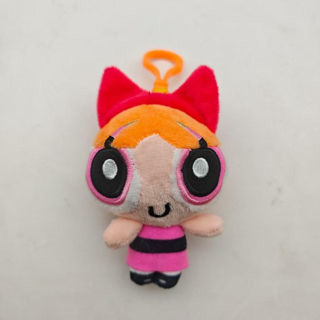 3 uds./lote 10 cm Dibujos Animados Anime Las Supernenas Juguetes de Peluche Lindos Pétalo Burbuja Cactus Muñecos de Peluche Rellenos Regalos para Niños