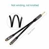 3 5mm Audio Splitter Cable 1 Male to 2 Female Microphone Headphone Y Splitter AUX Cable for Laptop Computer