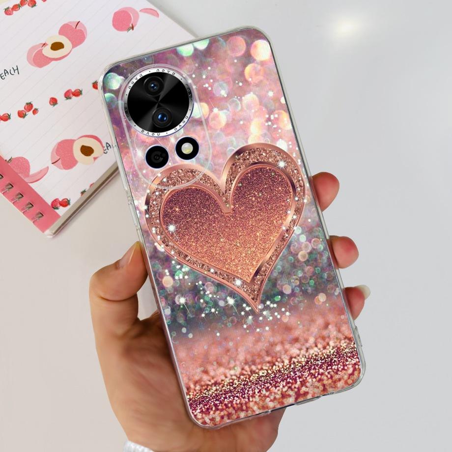 For Huawei Nova 12 Pro Nova12 Lite Nova 11i Case Transparent Soft Slim TPU Silicone Cover Bumper Nova12 Nova11i Astronaut Flower