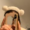 Velvet Animal Bear Ears Wash Face Makeup Headwear Furry Headband Cute Elastic Holder Hair Strap Band Ear Turban Hair Accessories