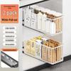 Mesh Pull-Out Storage Basket with Rails for Under-Sink Cabinet