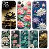 Handyhülle Für iPhone 17 Air Cases iPhone 16 15 12 13 14 Pro Max SE 7 8 Plus iPhone11 Klare Weiche Hülle Lotus Muster