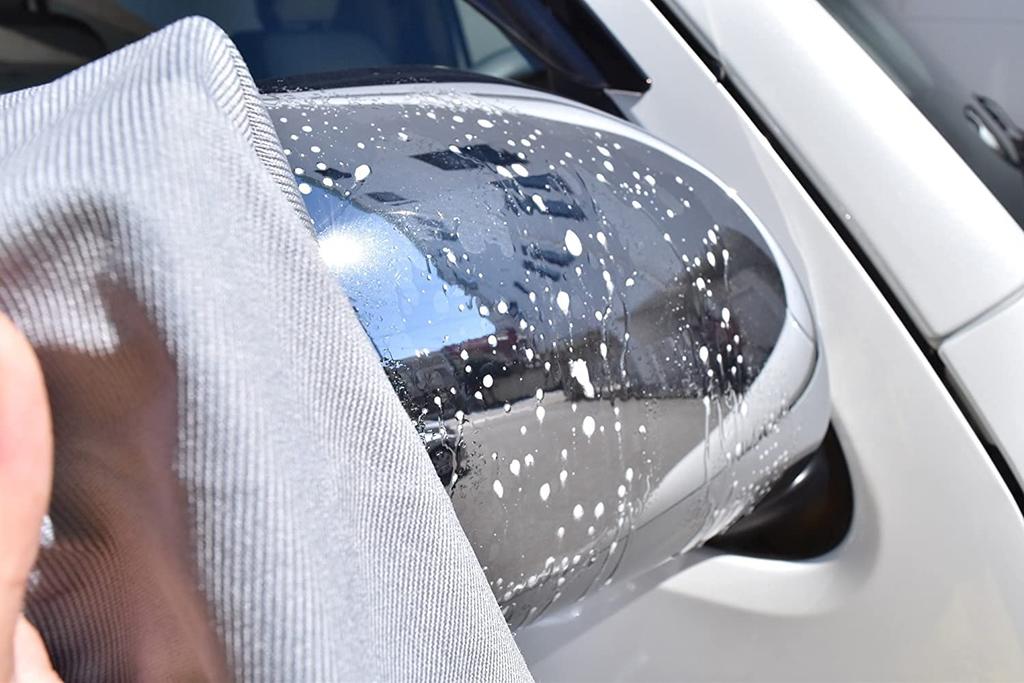 Microfiber cloth for glass only 40cm x 40cm 10 pieces Gray Car wash towel Water absorbent Quick drying Cloth cloth Mop rag Window wiper TARO WORKS