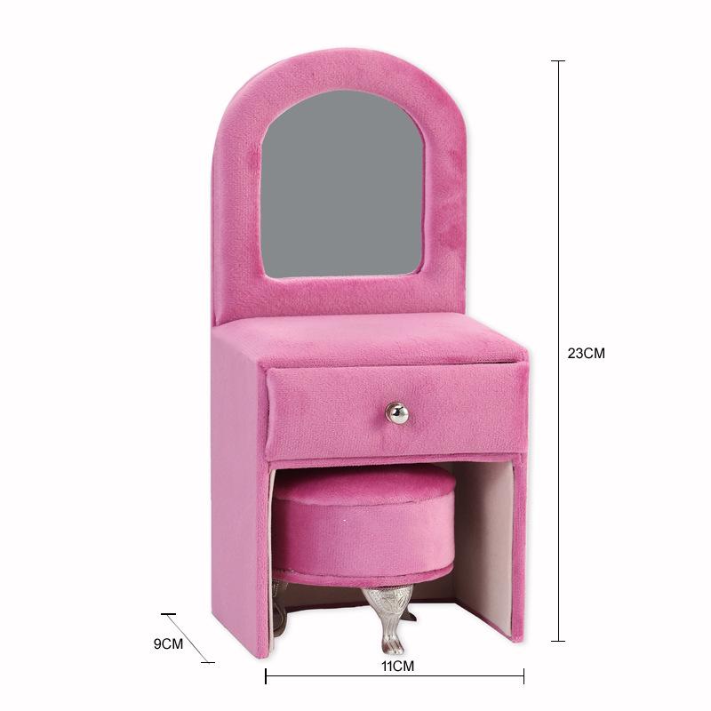 European Style Barbie Doll Jewelry Storage Box for Earrings, Necklaces, and Bracelets