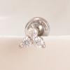 1PC Stainless Steel Star Moon Cartilage Piercing Earrings 18K Gold Plated Helix Tragus Ear Stud Earring Body Jewelry Bijoux Gift
