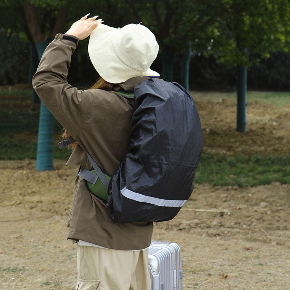 Double Buckle Waterproof Backpack Cover Oxford Cloth Outdoor Bag Cover Outdoor Camping