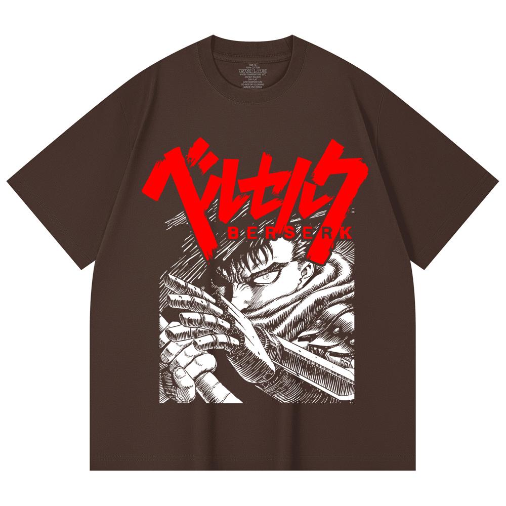 230 Gsm 100% Cotton Berserk V13 Print Unisex Heavy Cotton T Shirt