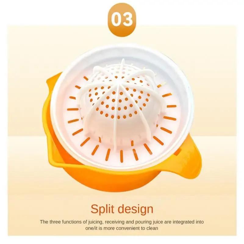 Portable Lemon Orange Manual Juicer Plastic Fruit Tool Kitchen Accessories Tool Citrus Manual Juicer