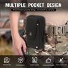 2Pcs Oxford Fanny Pack with Multi Pockets Phone Pounch with Carabiner Belt Pack Waist Bag for Men and Women