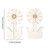 10pcs/set Wooden DIY Tulip Shape Assembly Tulip Shape Sunflower Wood Pieces Combination Set Rose Flower Handmade