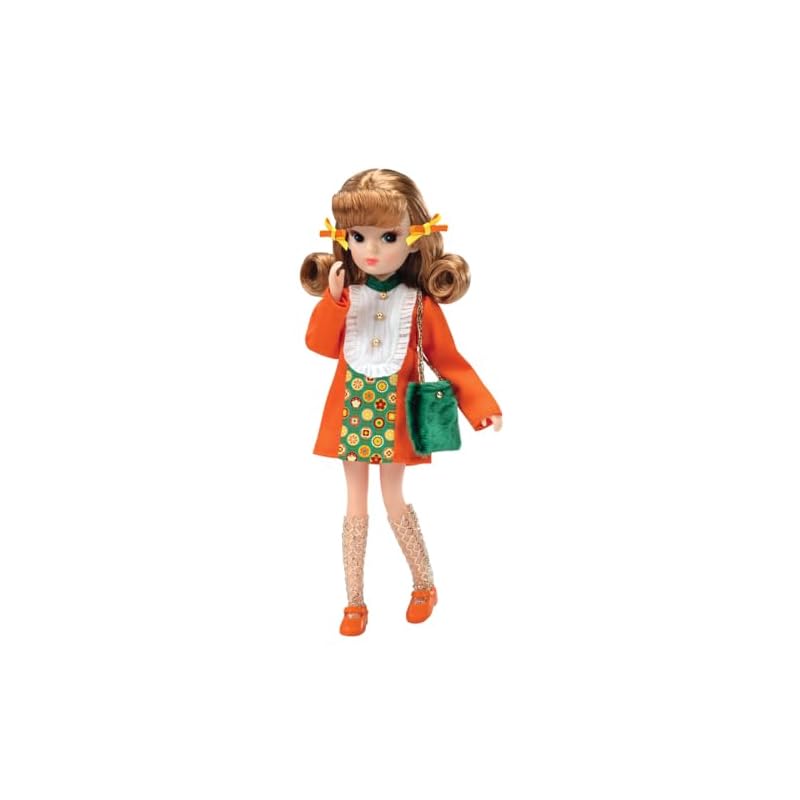 

Takara Tomy Licca-chan Doll Licca with Orange Lips (Takara Tomy 100th Anniversary Product) Dress-Up Pretend Play Toy for Ages 3 and Up