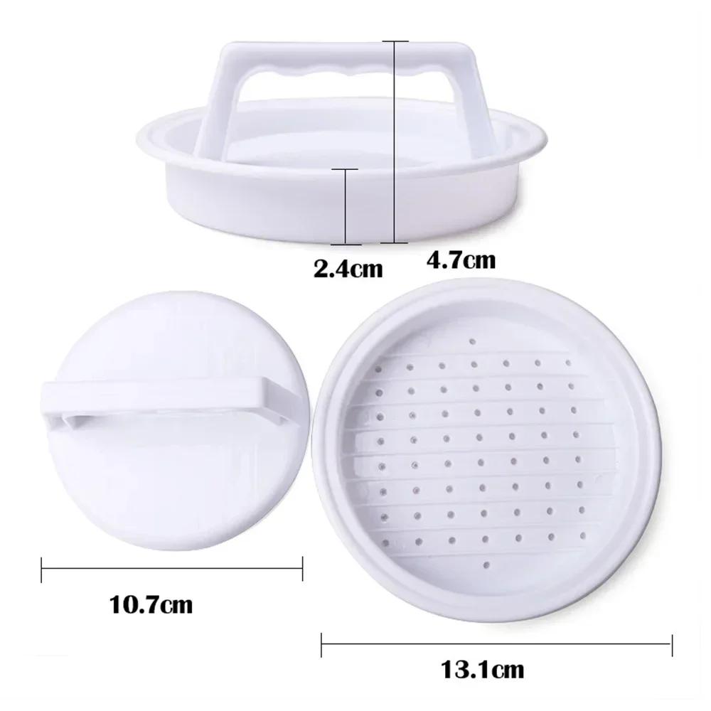Round Shape Hamburger Press Tool Hamburger Meat Beef Grill Burger Press Patty Maker Mold Meat Tools Dropshipping Kitchen