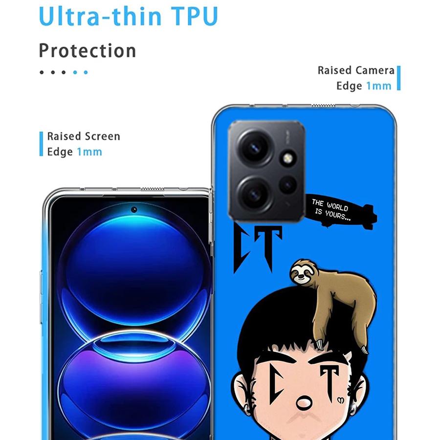 Natanael Cano Rapper CT Phone Case For Redmi Note 14 15 Pro 5G 13 12 Pro Plus 11 11T 11E 11S 10 Pro 10S 9 9S Cover Cell Clear TP