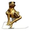 Bathroom Organizer Paper Holder Stand Creative Frog Figure Tissue Roll Dispenser for Wall Mounted Home Decoration