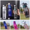 Cool Down Summer Spray Water Cup 600ml Sports Plastic Bottle Spray Water Bottle  Summer