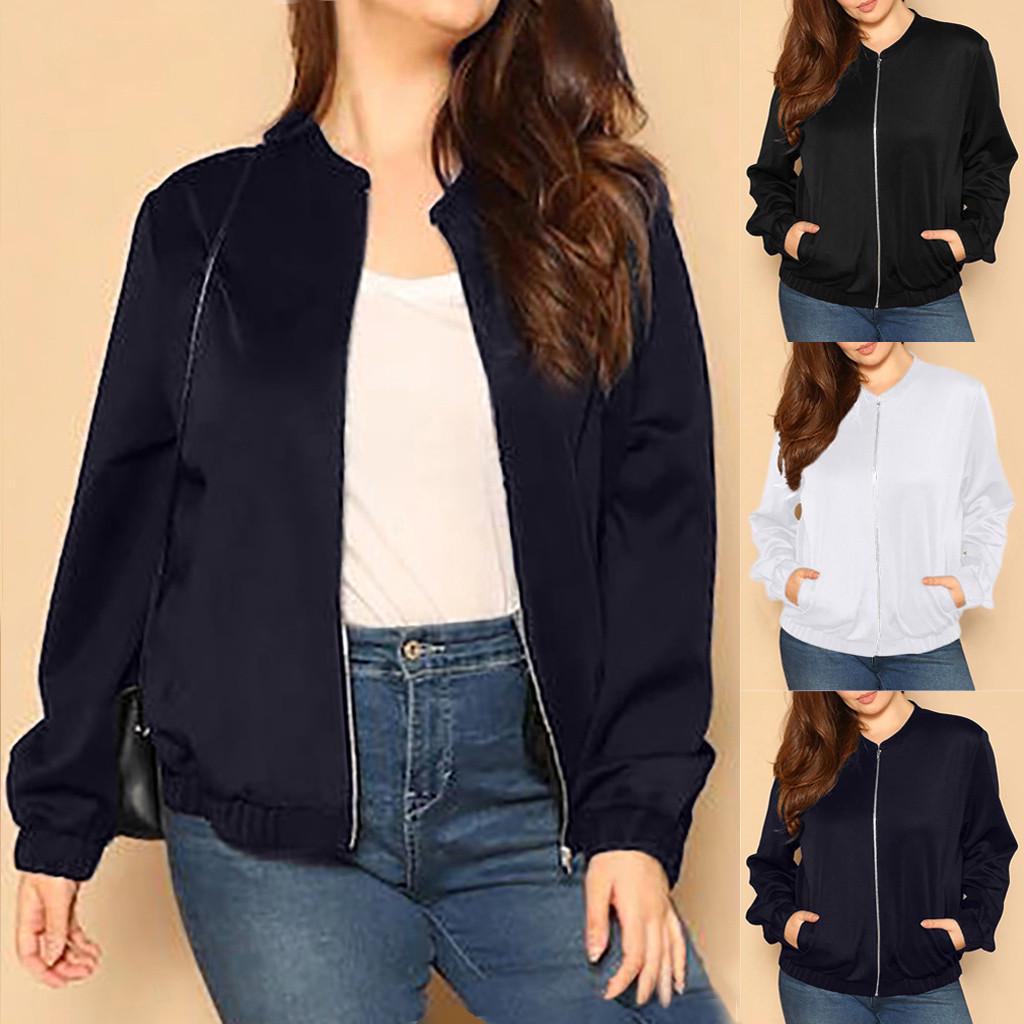 

Женский однотонный повседневный свободный однотонный кардиган с карманом на молнии больших размеров, пальто