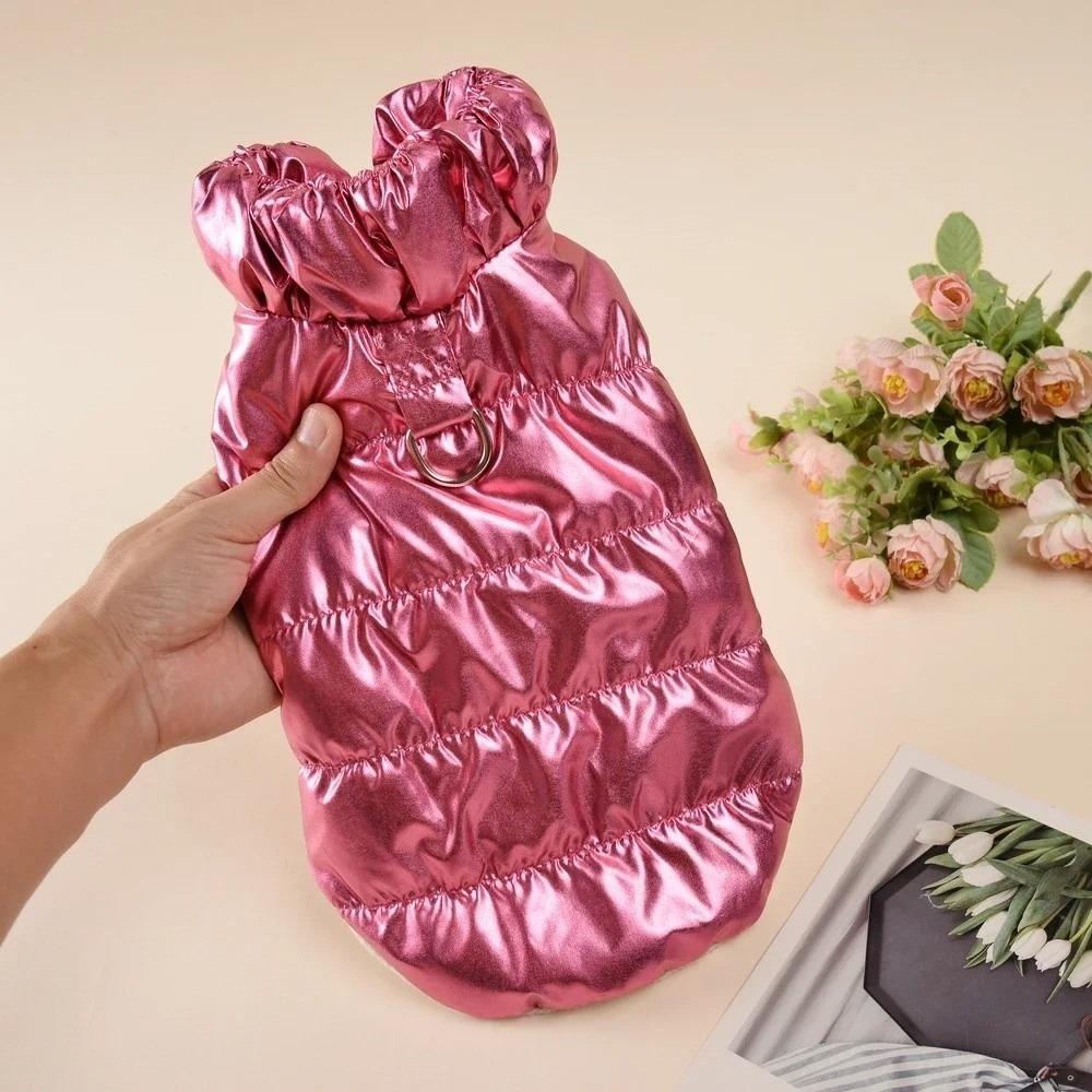 

Waterproof Puppy Coat Vest D-ring Winter Dog Clothes Puppy Vest Jacket Small Medium Dogs Clothes M