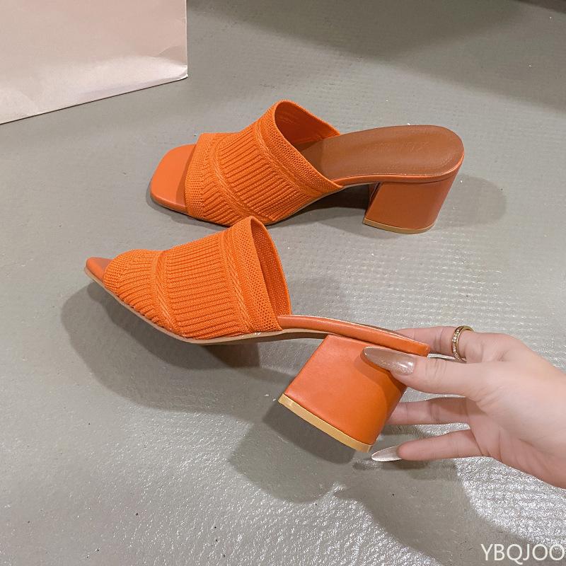 2025 new Slippers Trendy comfortable mesh Shoes Casual non slip cool slippers Outdoor open toed fish mouth shoes Zapatos