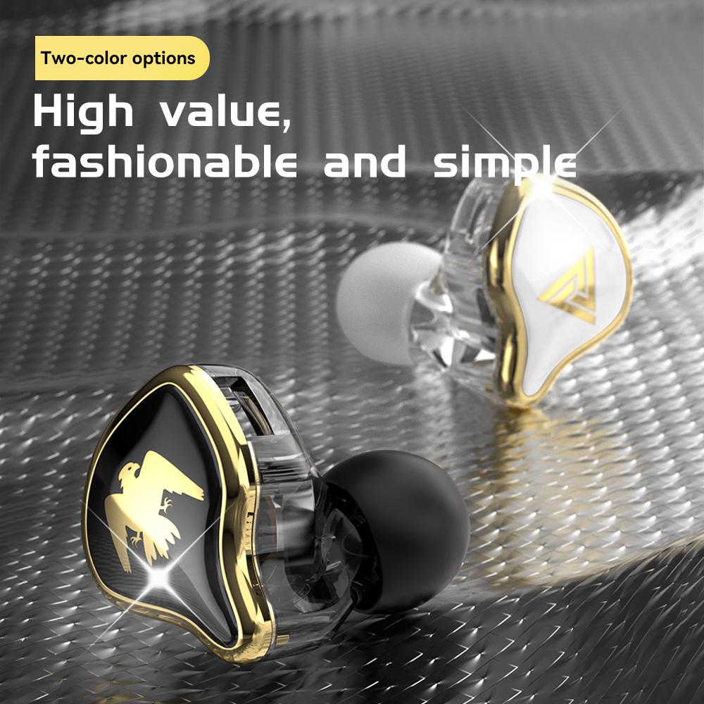 Original QKZ AK6 ARES/DMX/AKX Kopfhörer HIFI Schwerer Bass In-Ear-Monitor Kabelgebundene Kopfhörer mit Mikrofon Geräuschunterdrückung Sport Spiel Musik