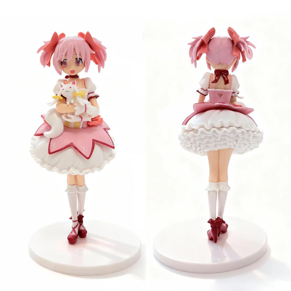 Figura de Acción de PVC de 18 cm de Puella Magi Madoka Magica - Madoka Kaname - Decoración de Escritorio Juguete Coleccionable para Fans