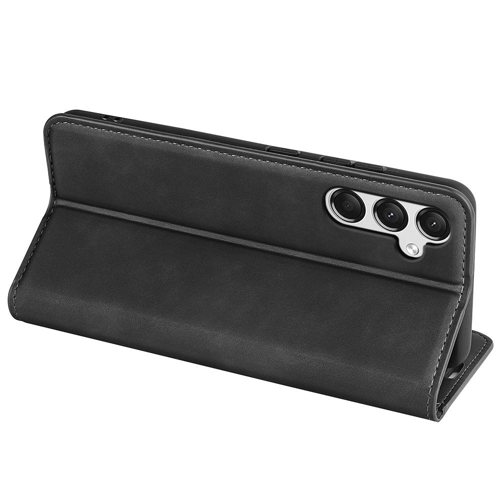 For Samsung Galaxy A25 5G (Global) (161.0 X 76.5 X 8.3mm) Case Anti-Scratch Wallet Stand Skin-touch Feeling Leather Phone Cover