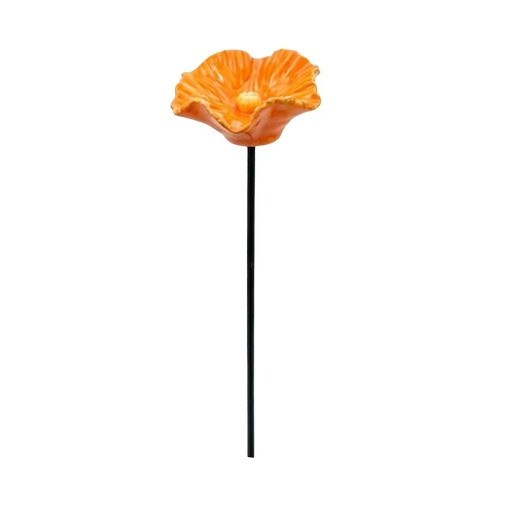

Ground Insert Bee Water Feeder Resin Flower Insect Drinking Water Lawn Patio оранжевый