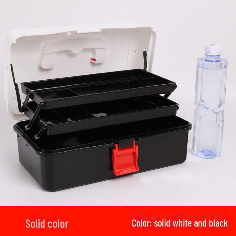 Large Capacity 3-Layer Transparent Art Tool & Pencil Storage Box