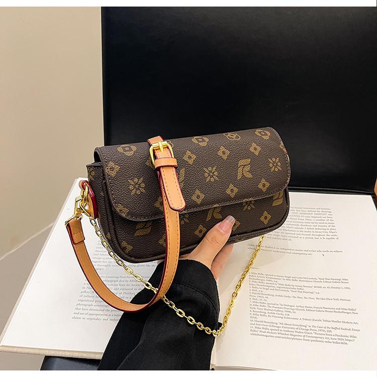 

Новая женская сумка-цепочка с принтом, роскошная дизайнерская сумка через плечо, сумка на плечо, большая вместимость, сумка для поездок на работу