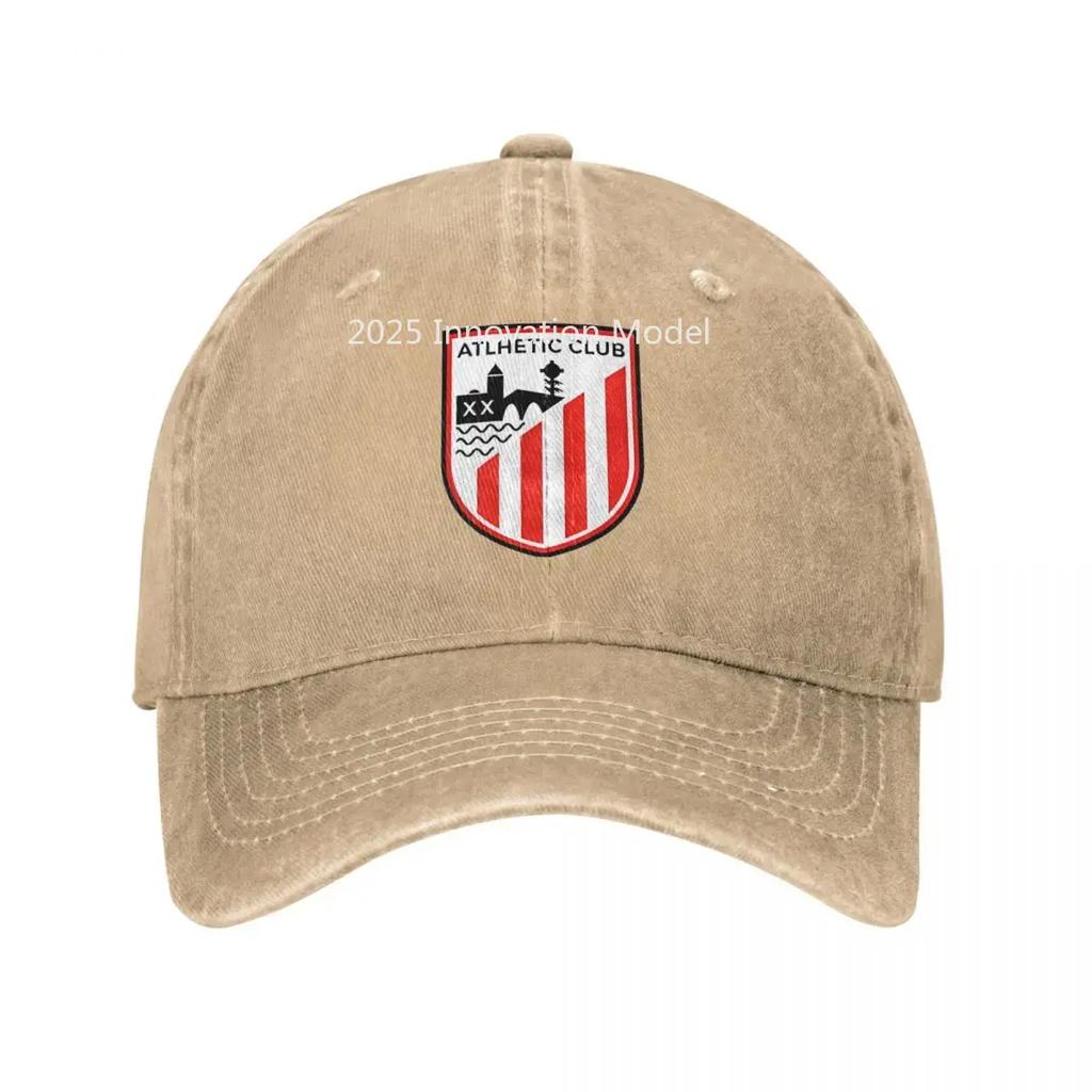 Vintage A-Athletic Club Bilbao Baseballové čiapky Unisex Opotrebovaná Praná Slnečná čiapka Španielsko Espana Outdoorové aktivity Darčekové čiapky Klobúk