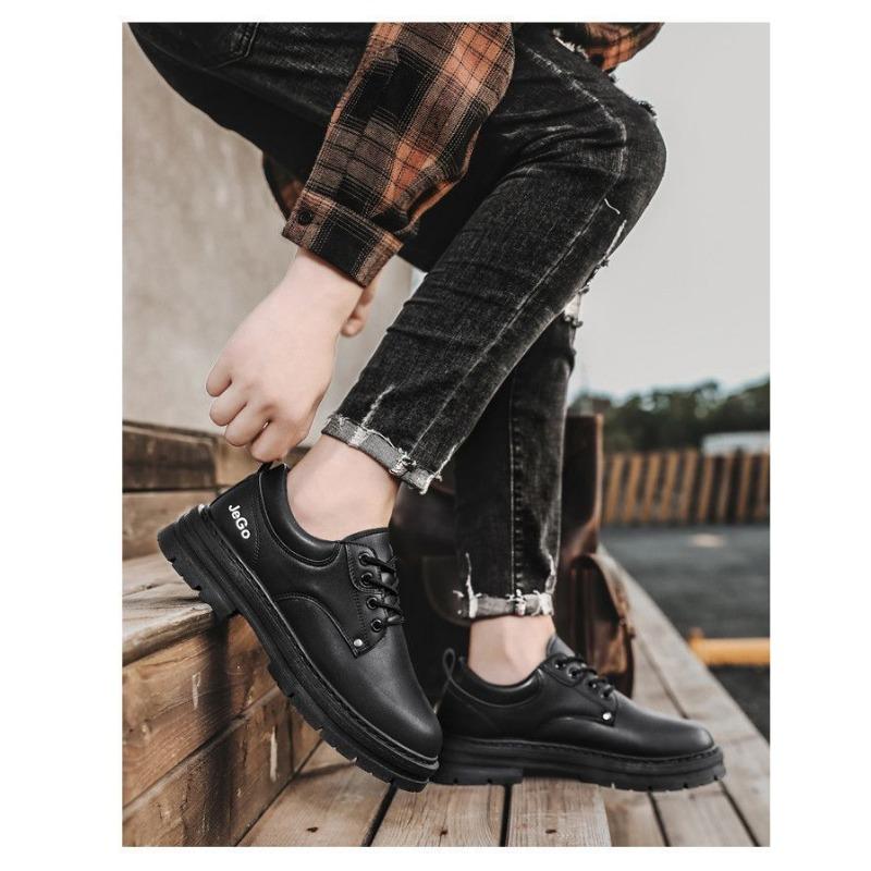 Men Thick Sole Non Slip Wear Resistant Low Top Martin Work Safety Boots