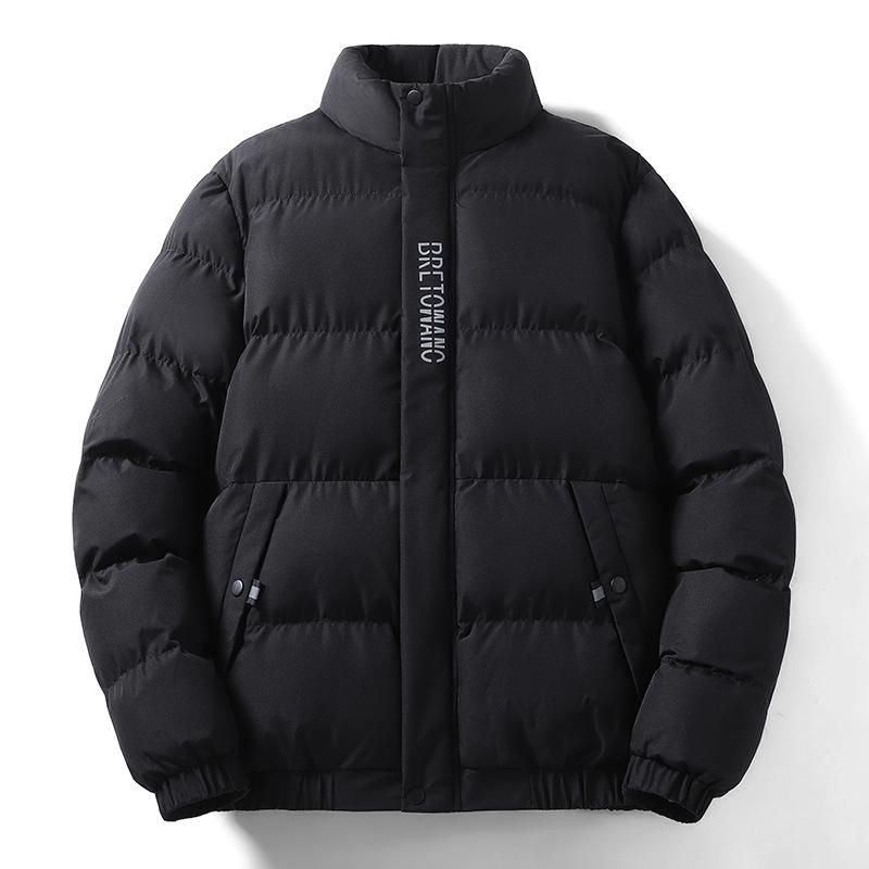 Men's Winter Thickened Down Cotton Jacket - Warm, Versatile Outerwear for Mid-aged and Youth. Trendy and Comfortable Cotton Top for Winter.