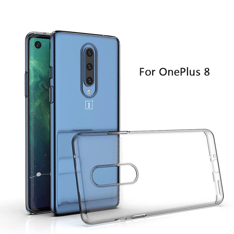 For OnePlus 8 OnePlus8 Pro 1+8 Slim Crystal Clear Soft TPU Back Case Protection Protect Cover