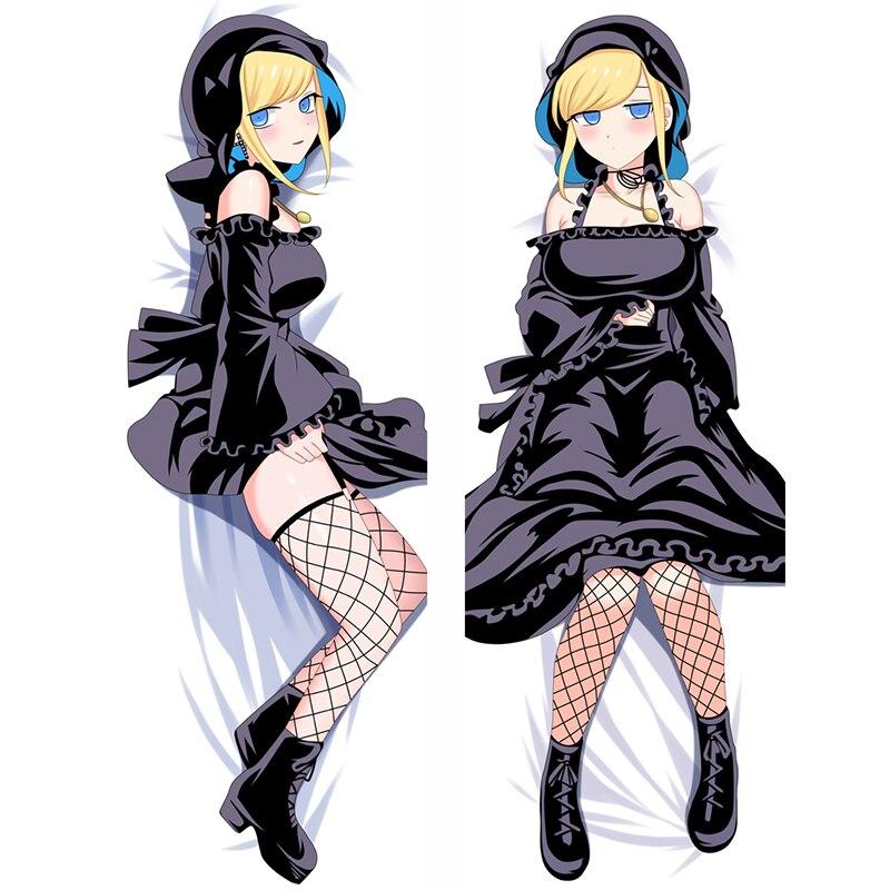 

60x180 см Черная горничная Алиса обнимающая наволочка для тела Grim Reaper и Black Maid Аниме Косплей Подушки Dakimakura Отаку Декор комнаты Чехол