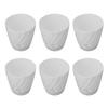 6pcs Plastic Flower Pot Gardening Plant Container Lightweight Plastic Planter for Home Balcony