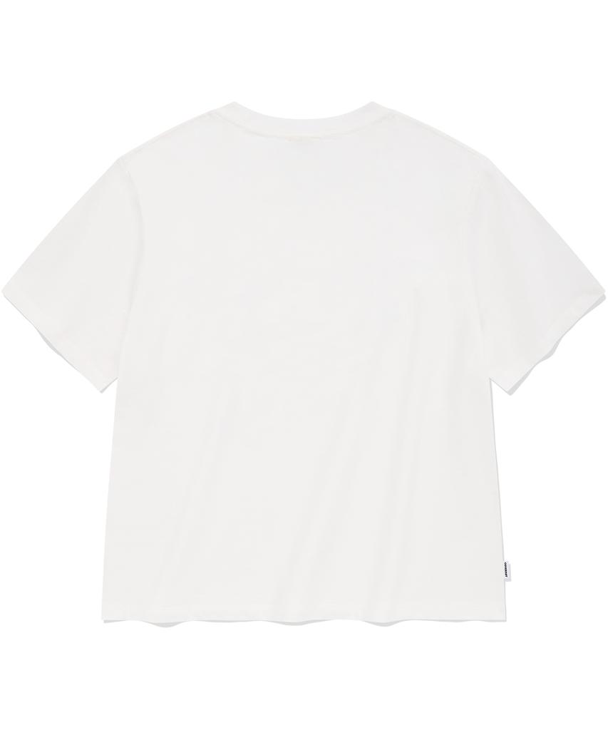 COVERNAT WOMAN Arch Clover Heart T-Shirt White