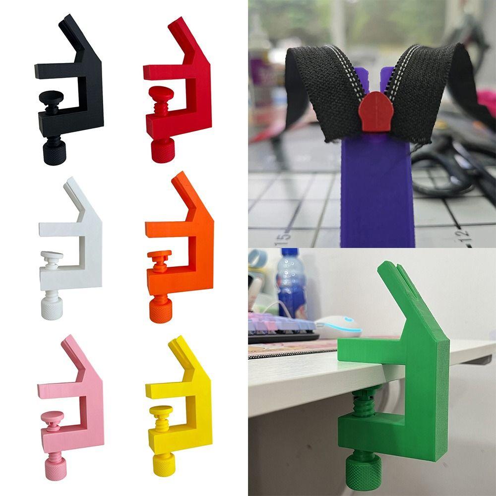 Plastic Zipper Pull Jig Handmade Solid Color Zipper Making Tool Reusable Easy to Assemble Auxiliary Sewing Zipper Jig