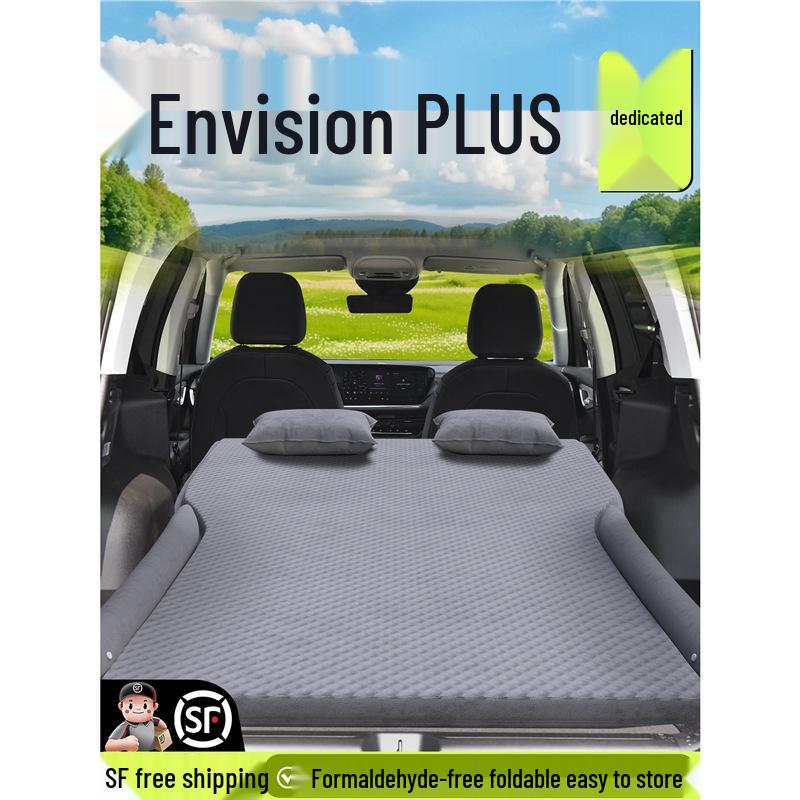 Aufblasbare Auto-Matratze für 25 Buick Envision Plus Modelle - Schlafpolster für Rücksitz und Luftkissen für Kofferraum