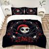 3pcs Disney Christmas Jack Print Cover Set Ultra Soft, Breathable, and Comfortable Bedding with Stylish Design for Bedroom and Guest Room Decor 1