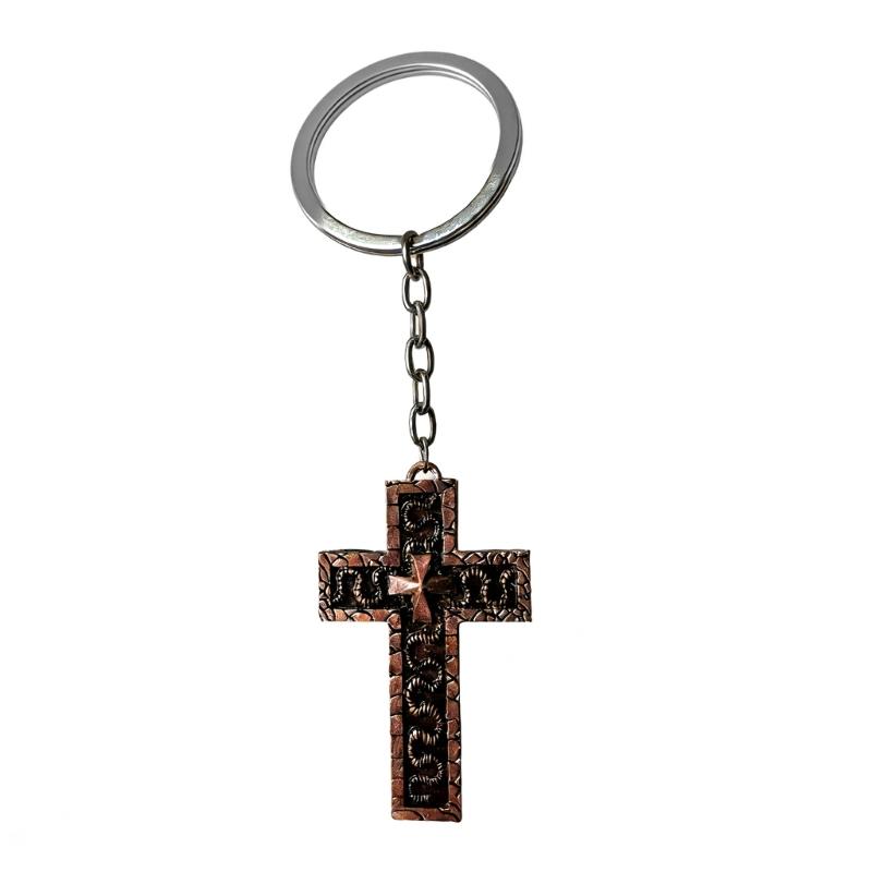 Artistic Crosses Key Holder With Hide Chamber For Small Items Keys Purses And More Strong Metal Materials