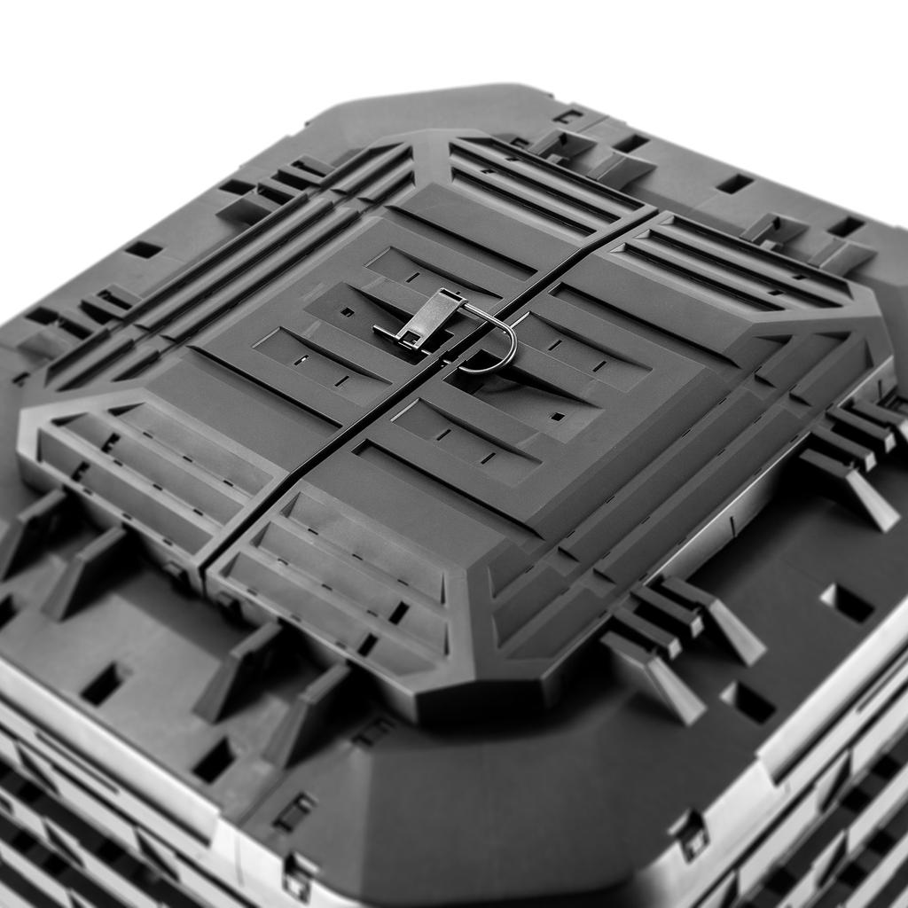 KADAX Composter Black Garden Modular Frost-Resistant Fertilizer Tank 1250L