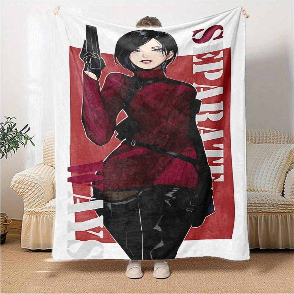 1pc Resident Evil 5 Blanket Soft Warm Throw for Home, Office, Travel All Season Cozy Bedding Gift, Office Cozy Accessory