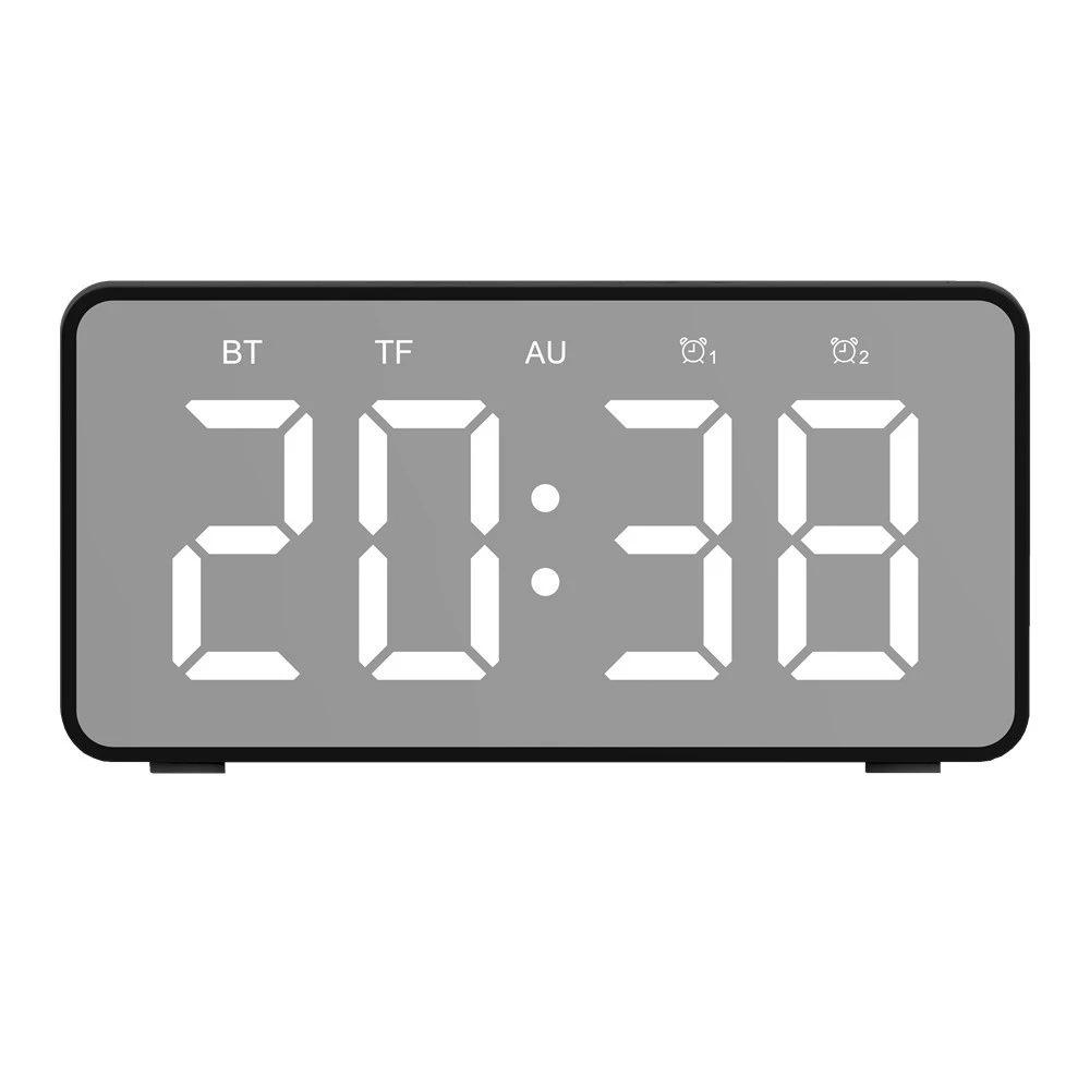 New Wireless Charging Bluetooth Speaker with LED Alarm Clock - Hot Selling Portable Sound
