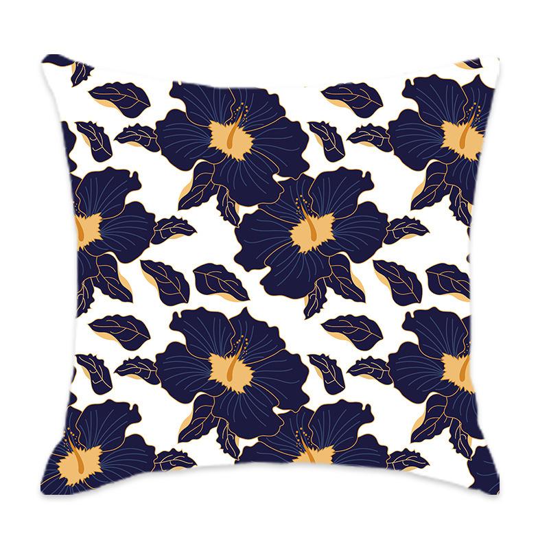 Home Pillow Floral Print Series Sofa Bedroom Leisure Pillow Floral Pattern