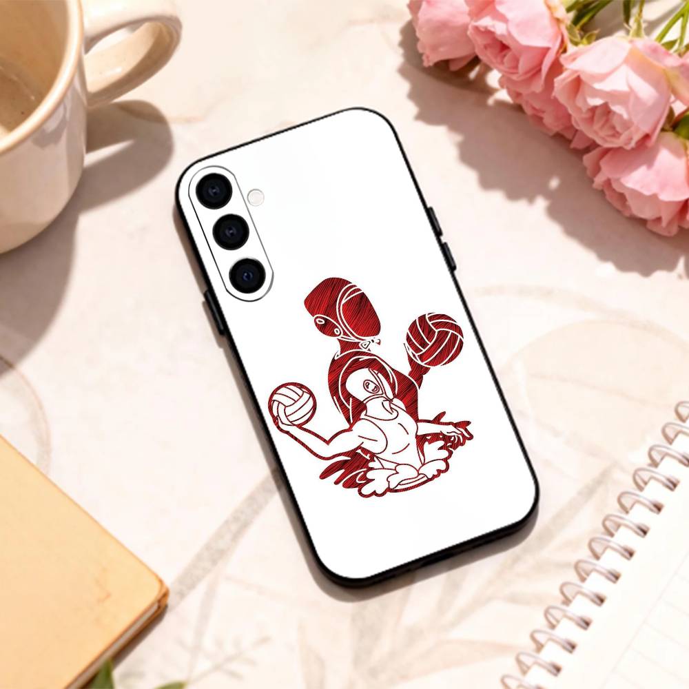 

Чехол для телефона Splash W-Водное поло Спорт для Samsung Galaxy A73,A72,A71,A70,A53,A52,A51,Другие Мягкий Черный Корпус Samsung a71 4g